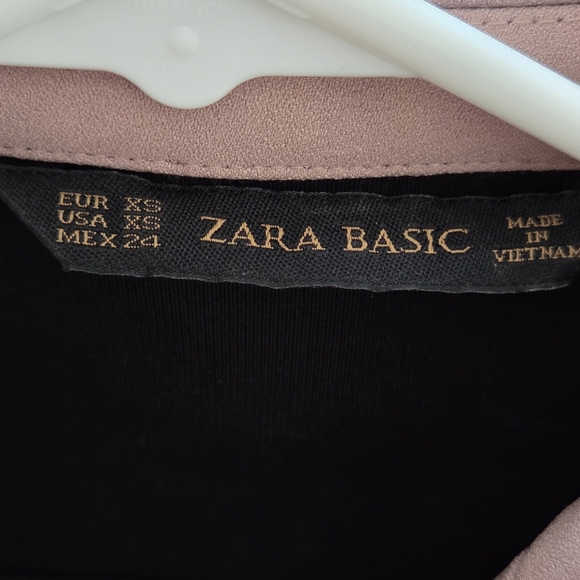 Zara Women's Mauve Double-Breasted Blazer Jacket Size XS - Picture 3 of 6